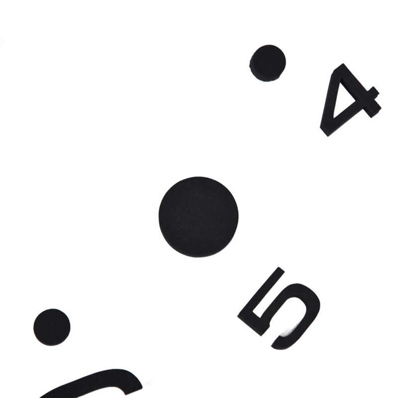 3D Wall Clock Easy Installation DIY Clock Kit for Household