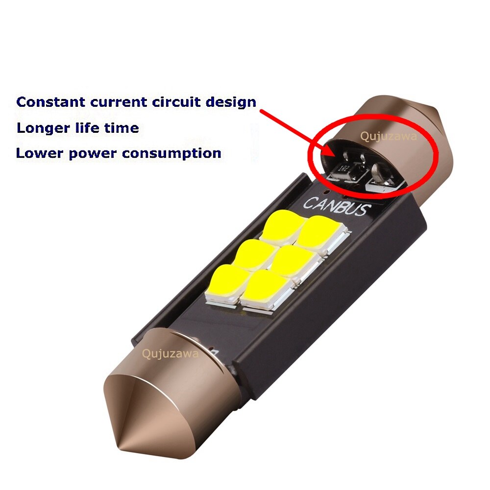 4Pcs Festoen 31Mm 36Mm 39Mm 41Mm Led Lampen C5W C10W Super Heldere Led Canbus Geen fout Auto Interieur Doom Lamp Auto Leeslampjes