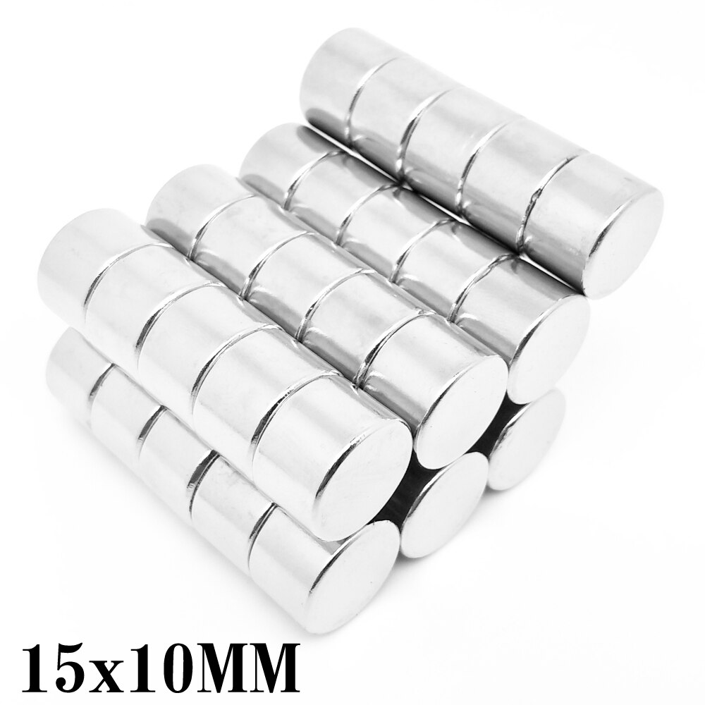 2/5/10/15/20/30Pcs 15X10 Disc Neodymium Sterke Magneten 15mm * 10Mm Ronde Permanente Magneet 15X10Mm Krachtige Magnetische Magneet 15*10