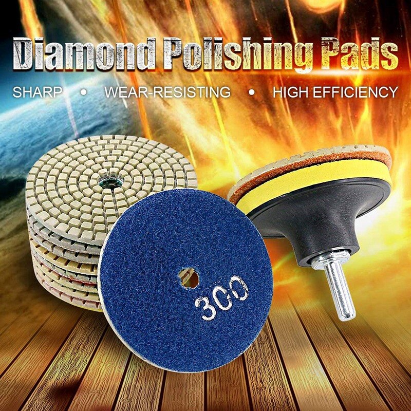 50-3000 Grit Polish Pad für Bohr schleifer Polierer für Granit Marmor Stein Kera