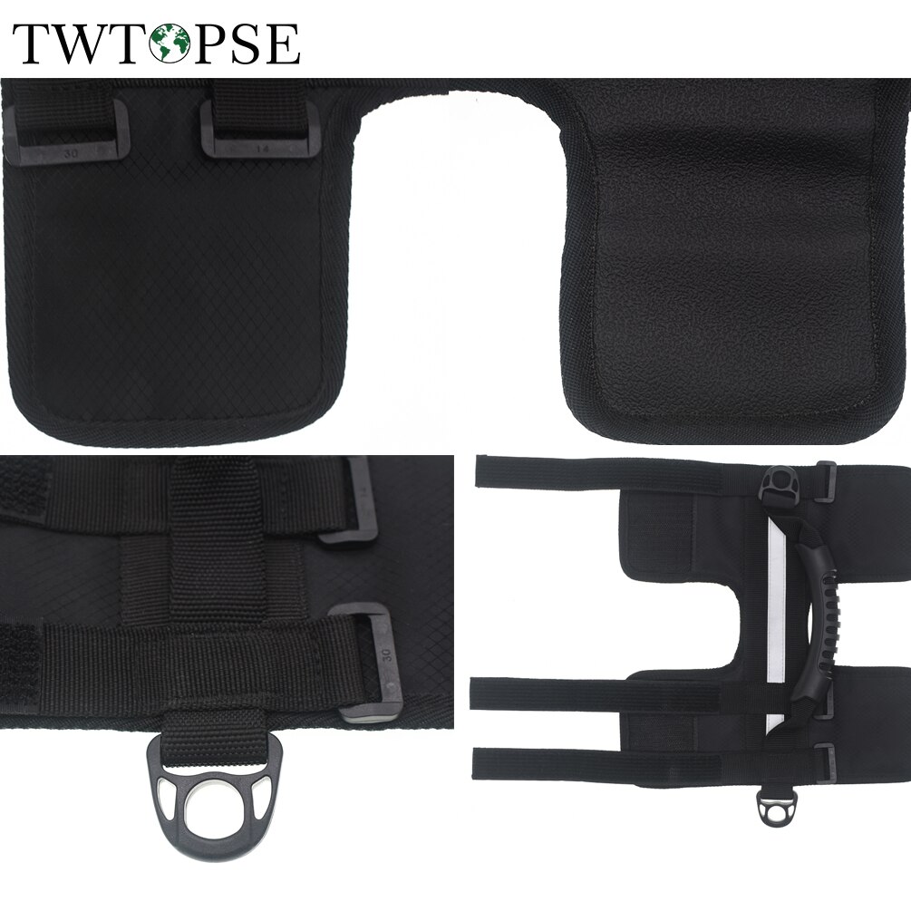 TWTOPSE Bike Frame Handle Carrier For Brompton Folding Bicycle Durable Shoulder Carry Strap Belt 3SIXTY Bike Electric Scooter