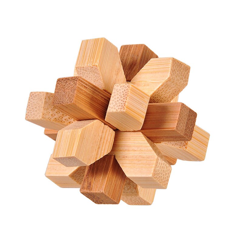 Holz 3D IQ Puzzle Kongming Schlösser Luban Lock Gehirn Teaser Logic Puzzle Cube Pädagogisches IQ Spiel Spielzeug für Erwachsene Kinder jugendliche: 11