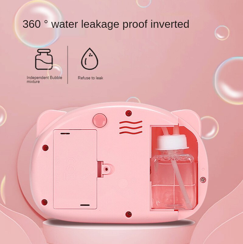 Cartoon Varken Dier Zeep Kinderen Bubble Maker Camera Machine Alle Elektrische Geconcentreerd Licht Kinderen Kerstcadeaus