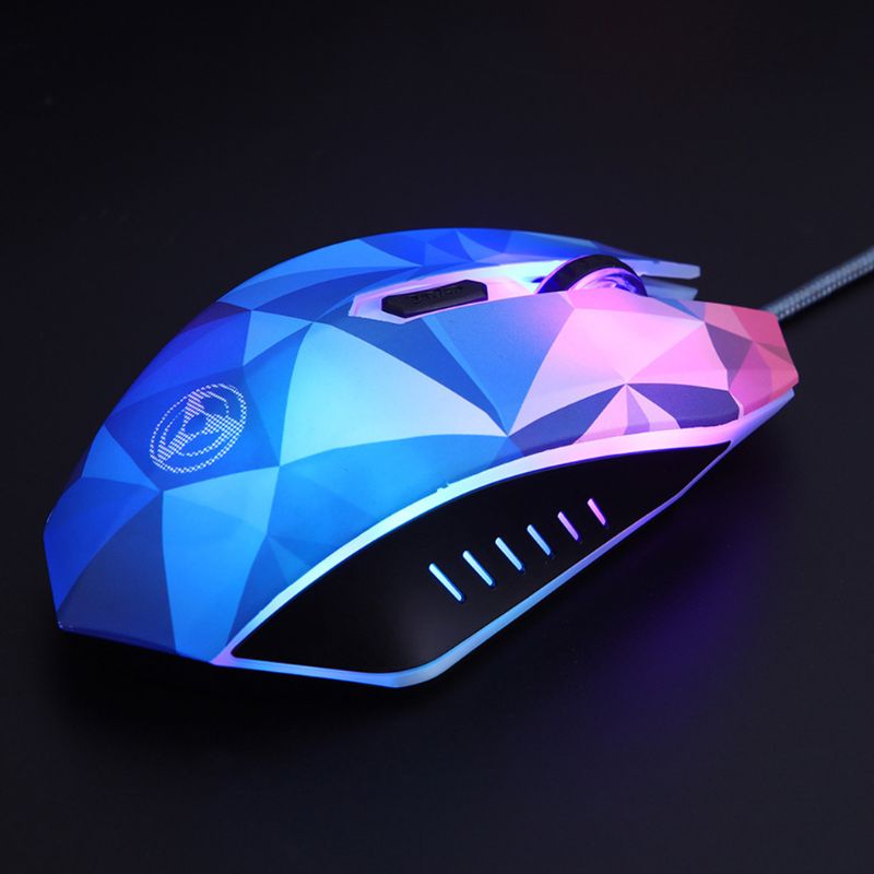 Diamond Edition Gaming Mouse Wired Mouse Gamer Optical Backlight Mouse for Computer Laptop