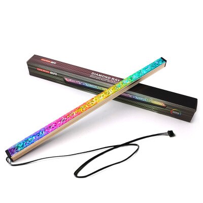 COOLMOON Computer Case RGB Decoration LED Srip / PSU Panel / Fan Cover / GPU Support / RGB Controller 5V ARGB: Diamond Strip(5V)