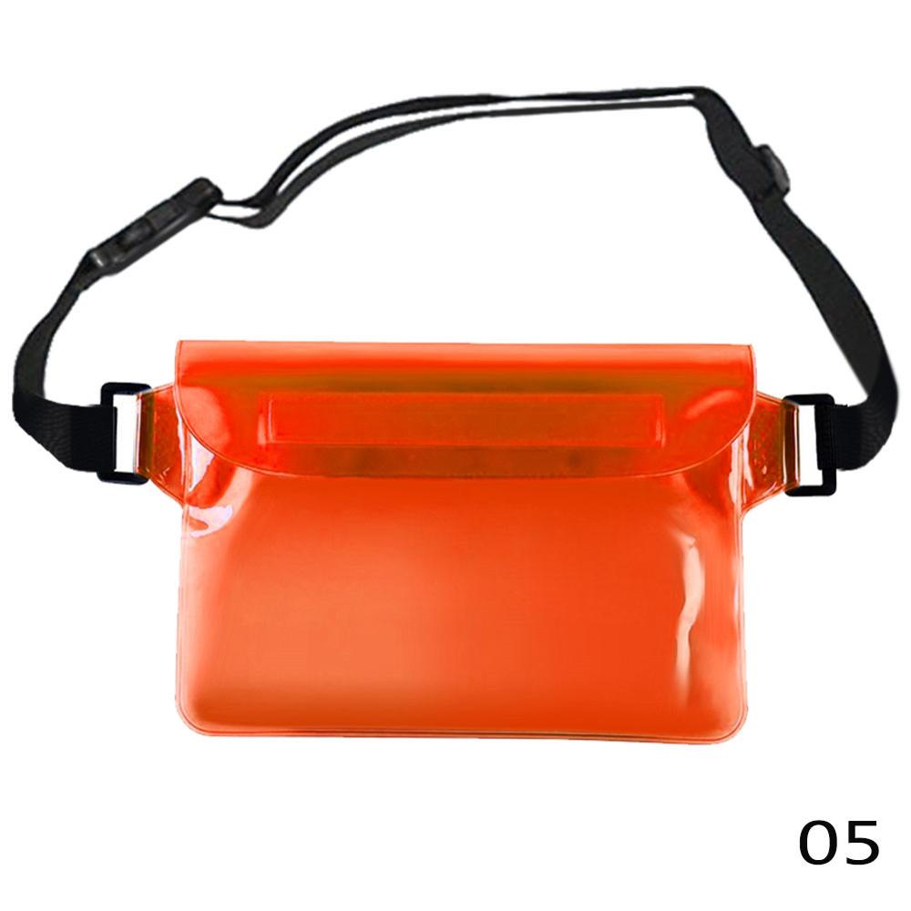 Bolsa impermeable para buceo y natación, bolso de bolsillo para iphone 7, 8, XR, Xs, funda/cámara: orange