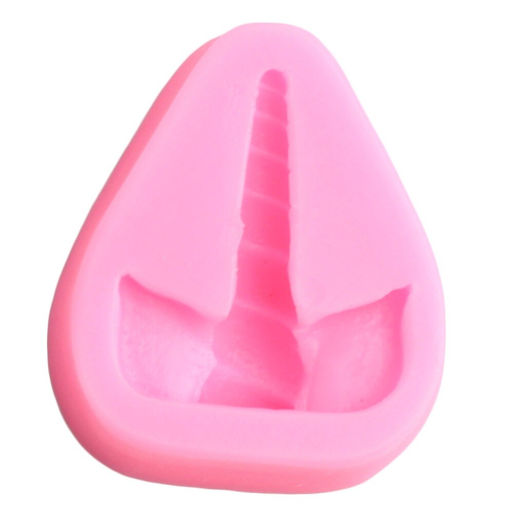 Unicorn Horn Ears Silicone Mold Cupcake Topper Fondant Molds Party Birthday Cake Decorating Tools Candy Chocolate Gumpaste Mould