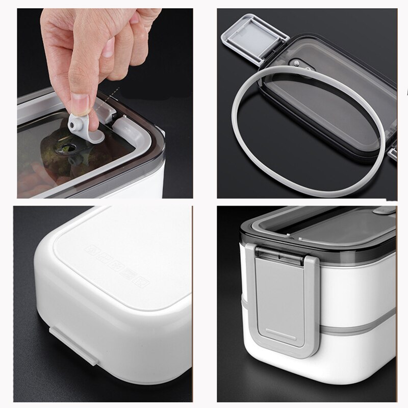 Lunch Box for Kids 304 Stainless Steel Bento Box Office Worker Microwae Heating Food Container Leakproof Food Storage Box