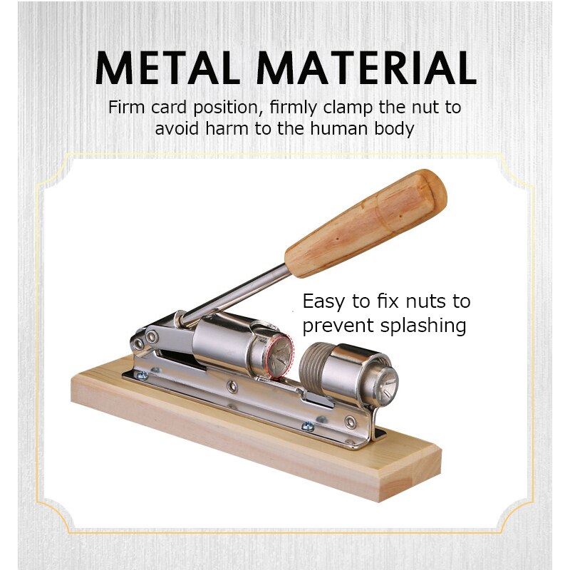 Manual Stainless Steel Nut Cracker Mechanical Sheller Kitchen Tools Pecan Filbert Walnut Nutcracker Fast Opener Nutcracker Clamp