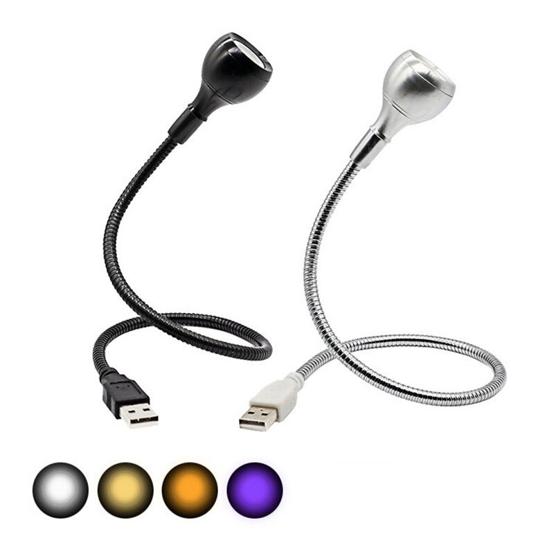 3W Flexible Book Light LED Universal USB Power Clip Holder Desk Night Lamp Bed Reading Table for the Study Room Bedroom Living