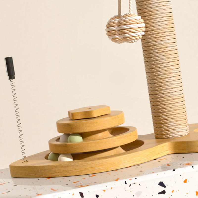 Toy Wear-Resistant Universal Scratching Board Vertical Grinding Claw Column Integrated Multi-Layer