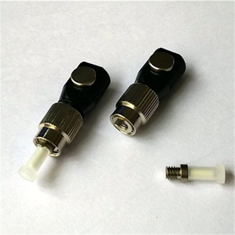 10pcs 250um ceramic ferrule with screw holder special for FC UPC bare fiber adapter ftth coupler testing 126um Connectivity 1.0
