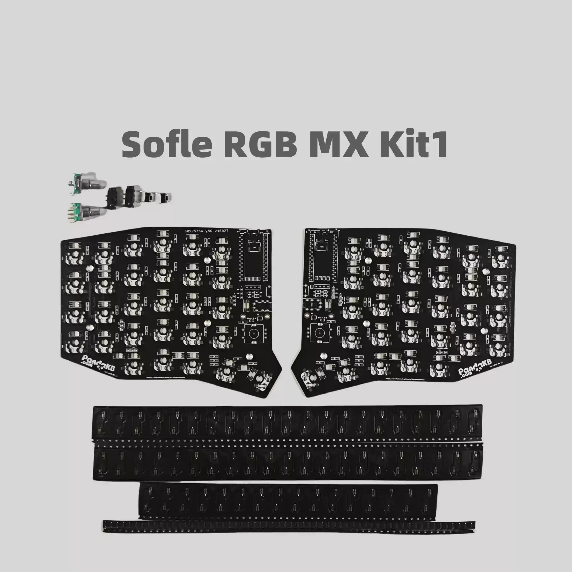 Sofle Choc Split Keyboard PCB-Kit Positionierungsplatine MX Split Keyboard Kit QMK PCB Kit Kundenspezifisches PC-Zubehör: Cyan
