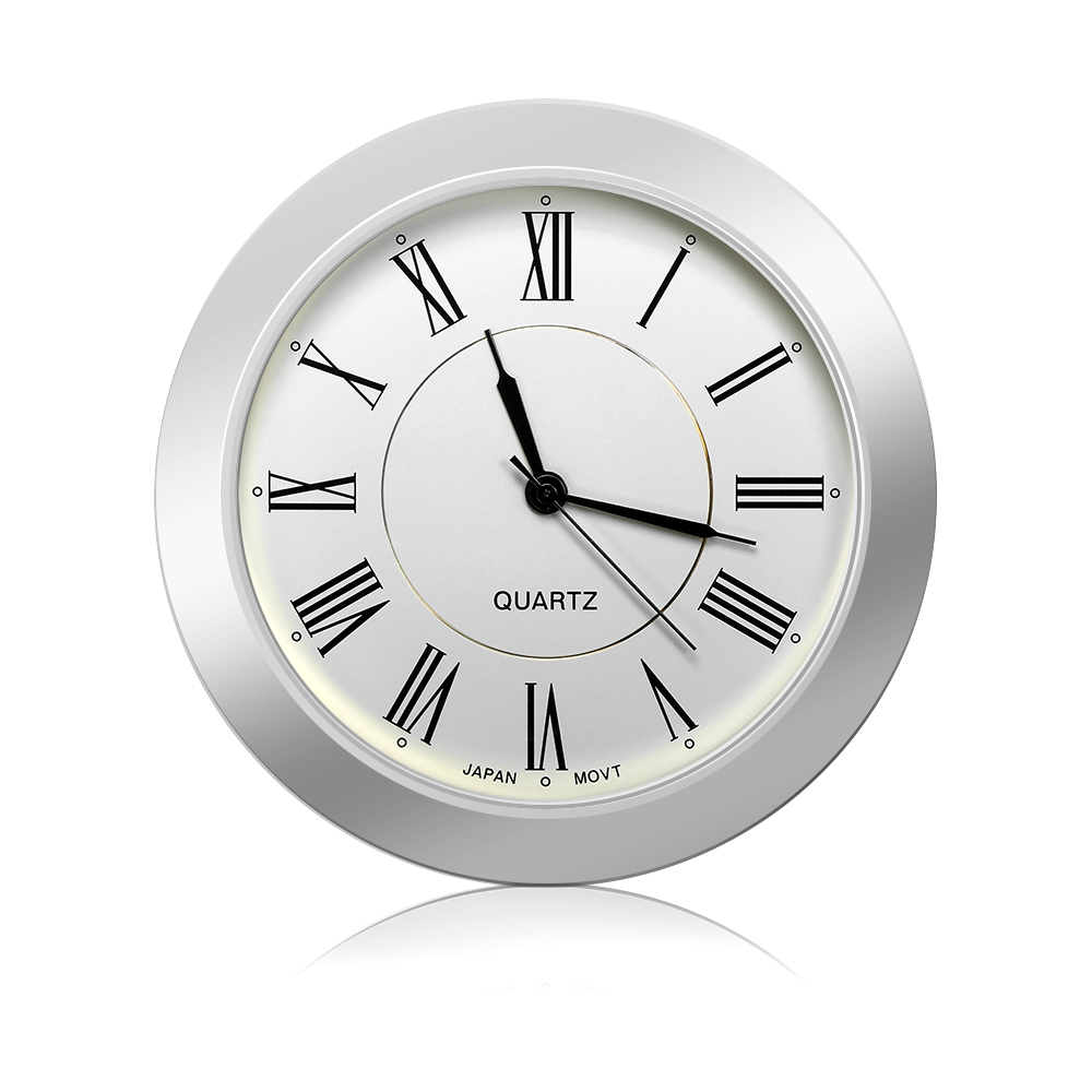 Car Ornament Electronic Meter Clock Timepiece Auto Interior Decoration Auto Sticker Watch Car-Styling Accessories: black