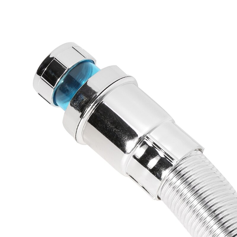 ABS Kitchen Sewer pipe Flexible Bathroom sink drains downcomer Wash basin Electroplated Plumbing Hose waste pipe #RW1209