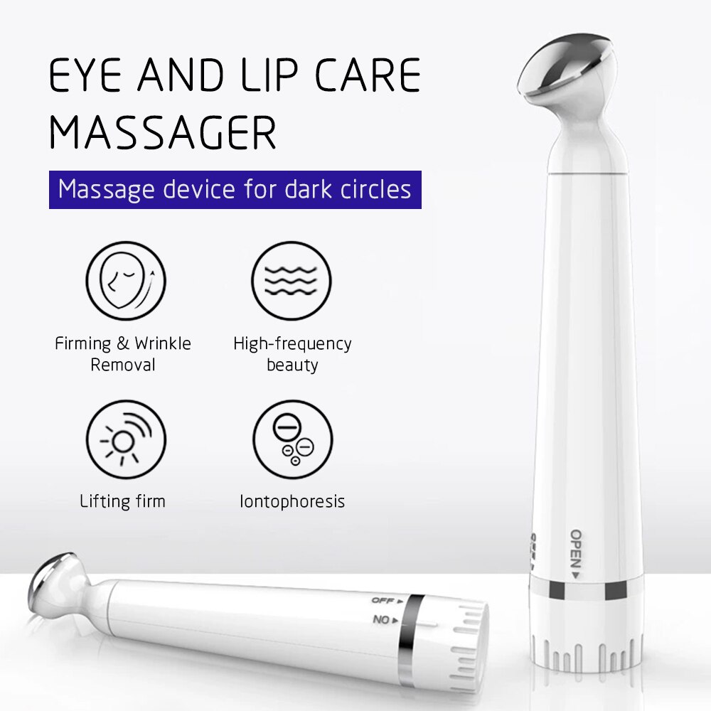 Mini Elektrische Trillingen Eye Massager Anti-Aging Rimpel Dark Circle Pen Verwijdering Verjonging Eye Massager 1Pc Doen