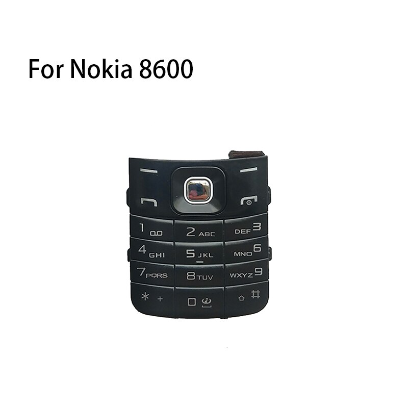 BINYEAE Cell Phone Keyboard For Nokia 8600 8800 English Keypad Repair Part: 8600 black