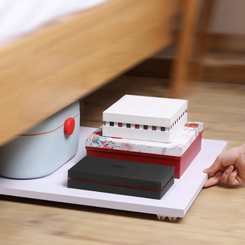 4pcs Special Storage Box Pulley Pot Plastic Shelf Adhesive Swivel Casters Universal Furniture Wheel Castor Directional Roller