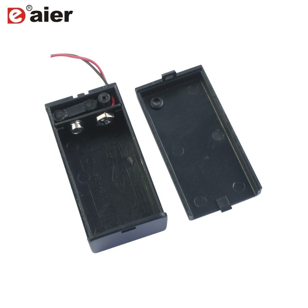 20PCS Black Plastic 9V Battery Case Holder with On/Off Switch Waterproof Cap 6 Inch Wire SBH-9V Active Guitar Pickup