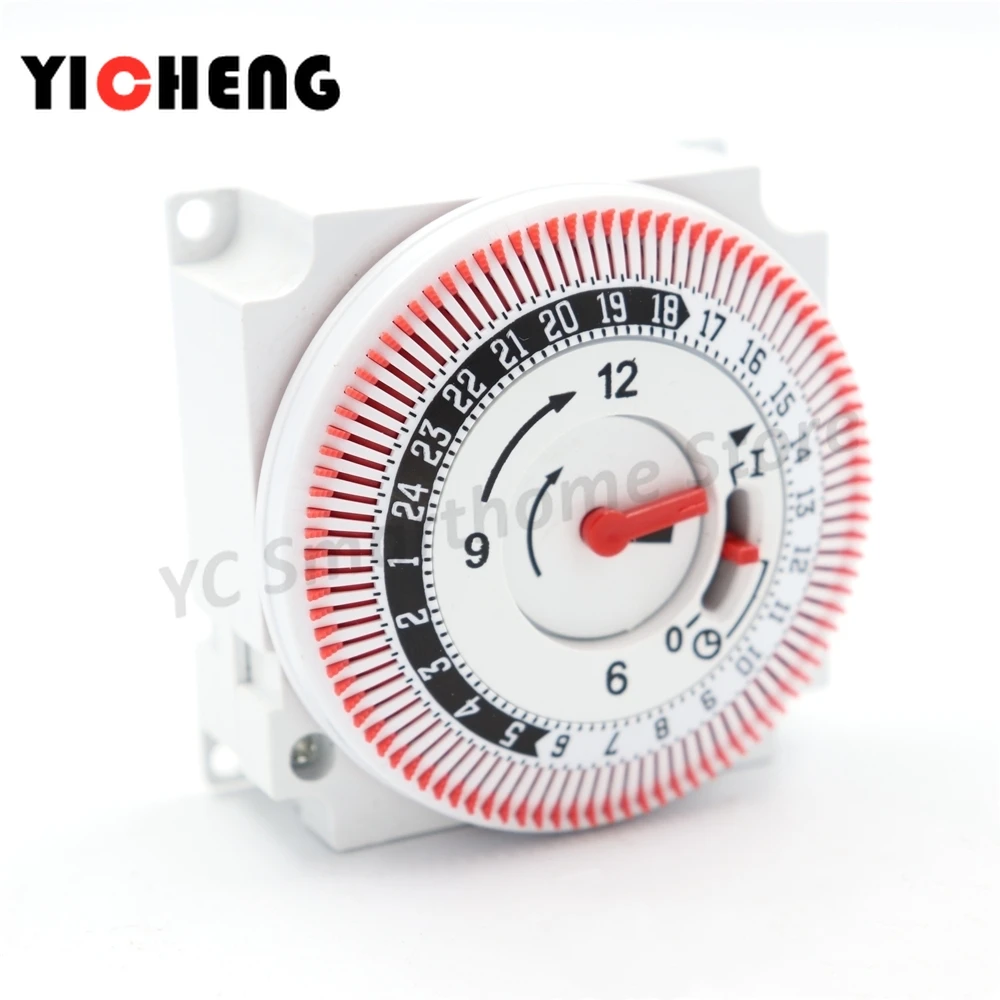 1Pcs time control switch timing time controller industrial timer mechanical timing 15min-24 o'clock, intelligent management