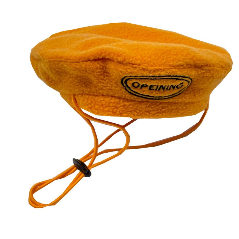 Béret pour chien, joli chapeau pour petit chien, accessoire de décoration, mignon, Schnauzer, pour chiot,: Orange