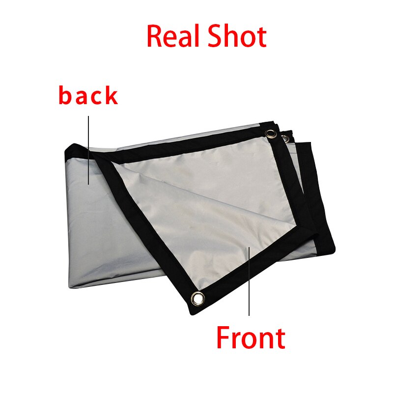 Metal Anti Light Projector Screen 16:9 100 120 130 Inch Portable High Brightness Foldable Movie Curtain for Espon XGIMI Beamer