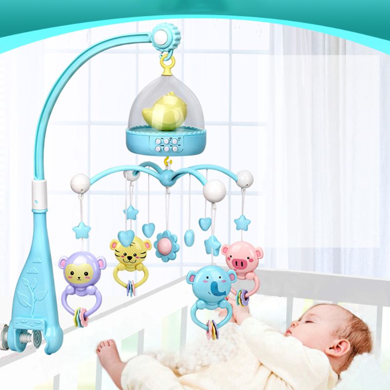 Baby Musical Crib Rammelaar Wieg Mobiele Sterren Dromen Licht Flash Nusery Lullaby Speelgoed Q6PD