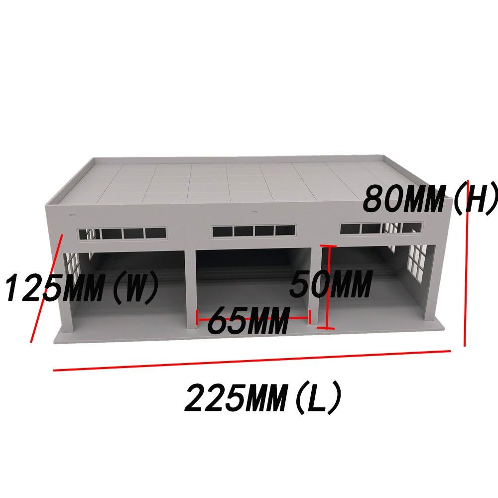 Outland Modelle 3-Stall Große Garage für Lkw/Autos 1:64