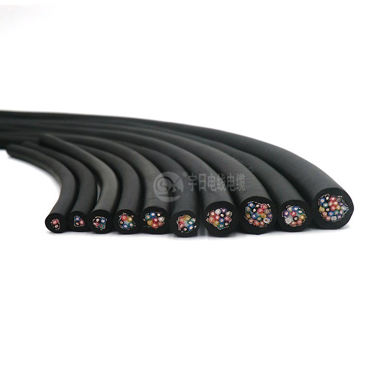 12 Core Flexible Shielded Cable 0.14,0.2,0.3mm² Control Wire 26awg,24awg,22awg Tinned Pure Oxygen Free Copper 5m