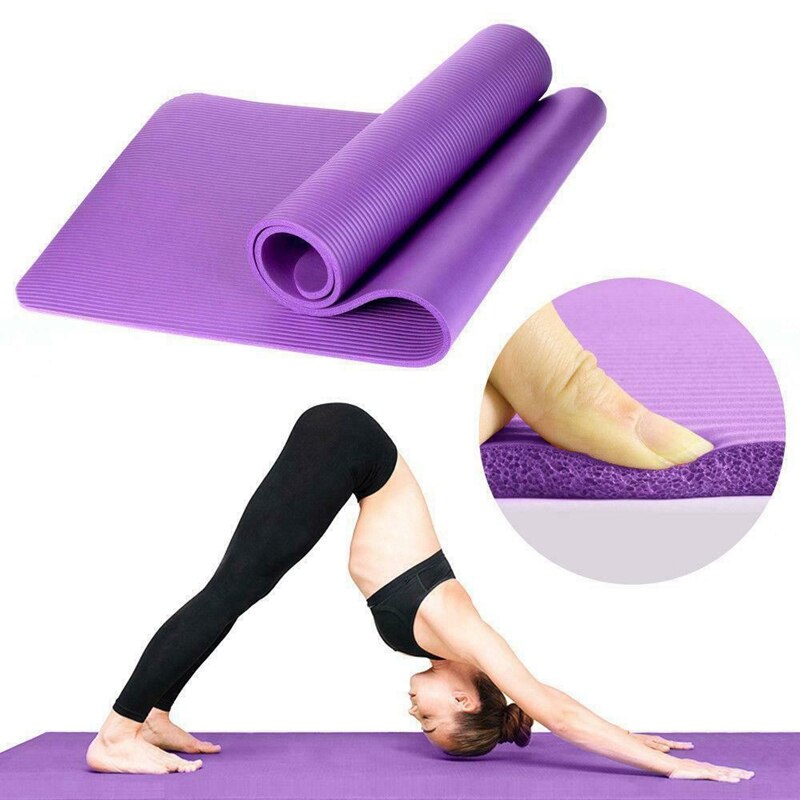 15mm dicke yogamatten mit komfortschaumstoff-knie- und ellbogenpolstern für yoga, pilates, indoor-übungen und fitnesstraining