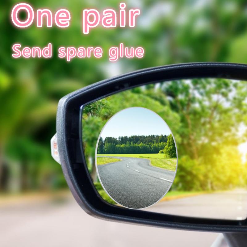 2 X Car Rearview Mirror Reversing Mirror Driver Side Wide Angle Round Convex Auto Rear View Blind Spot Mirror DB Car Accessories: 2