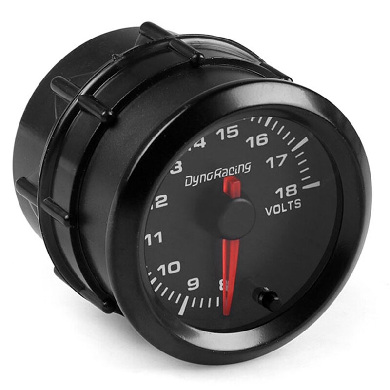 Dyno Racing 2 Inch 52Mm Digitale Pointer 7 Kleur Led Auto Voltmeter