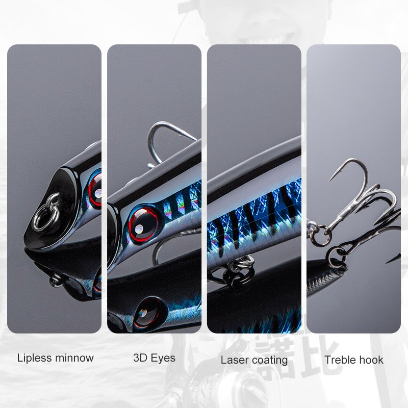 NOEBY Sasuke méné leurres de pêche 12 cm 16g 15 cm 24g flottant sans lèvres Wobblers artificiel dur appât pour bar brochet leurre de pêche