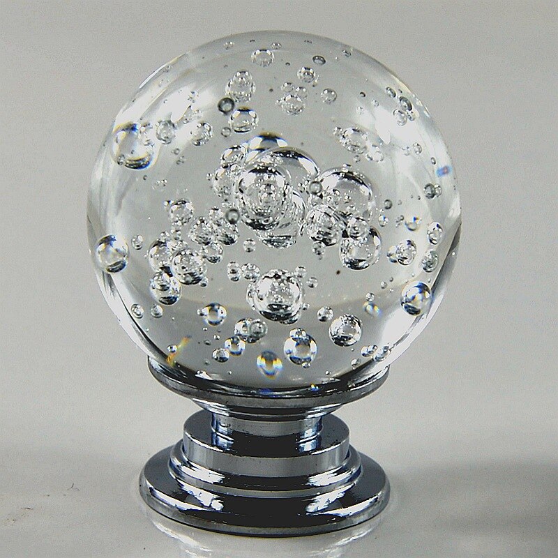 30MM europejska kula kąpielowa diamentowe klamki szkła kryształowego szuflada robić szafki ciągnąć kuchnia drzwi robić szafki uchwyty robić szaf sprzętu