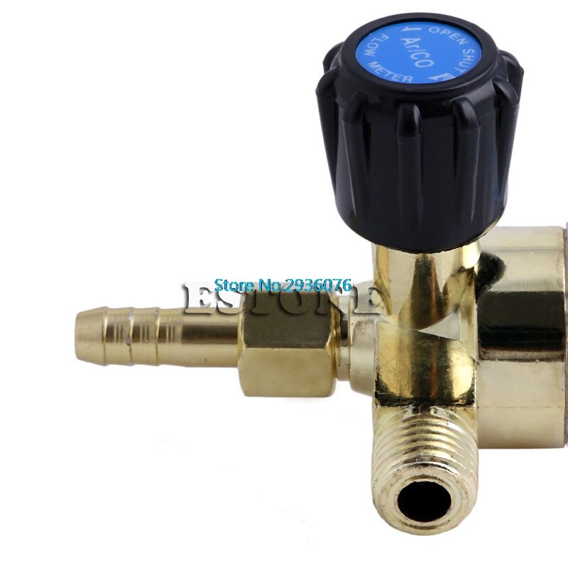 Flow Meter Barb 1/4PT 0.15 Mpa Flow Meter Gas Argon Ar/CO2 Regulator Lassen 7Mm MY5_10