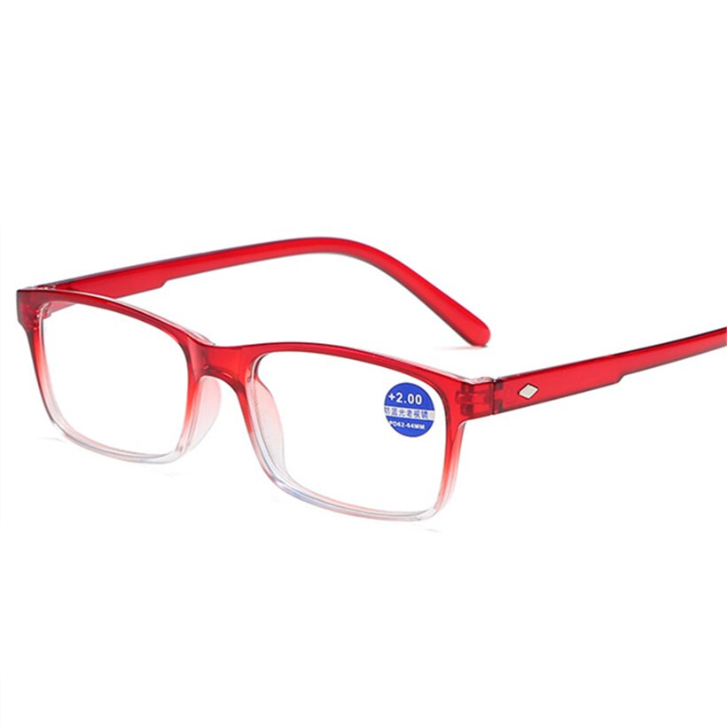 XeroX Anti-blau licht Lesebrille Frauen Männer Rechteck Brillen Anti-müdigkeit rezept Hyperopie Brille + 1,5: +100 / verrotten