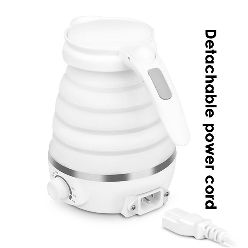 Upgraded Nathome Foldable Electric Kettle 110V/220V 0.6L Mini Travel Electric Kettle Water Boiler