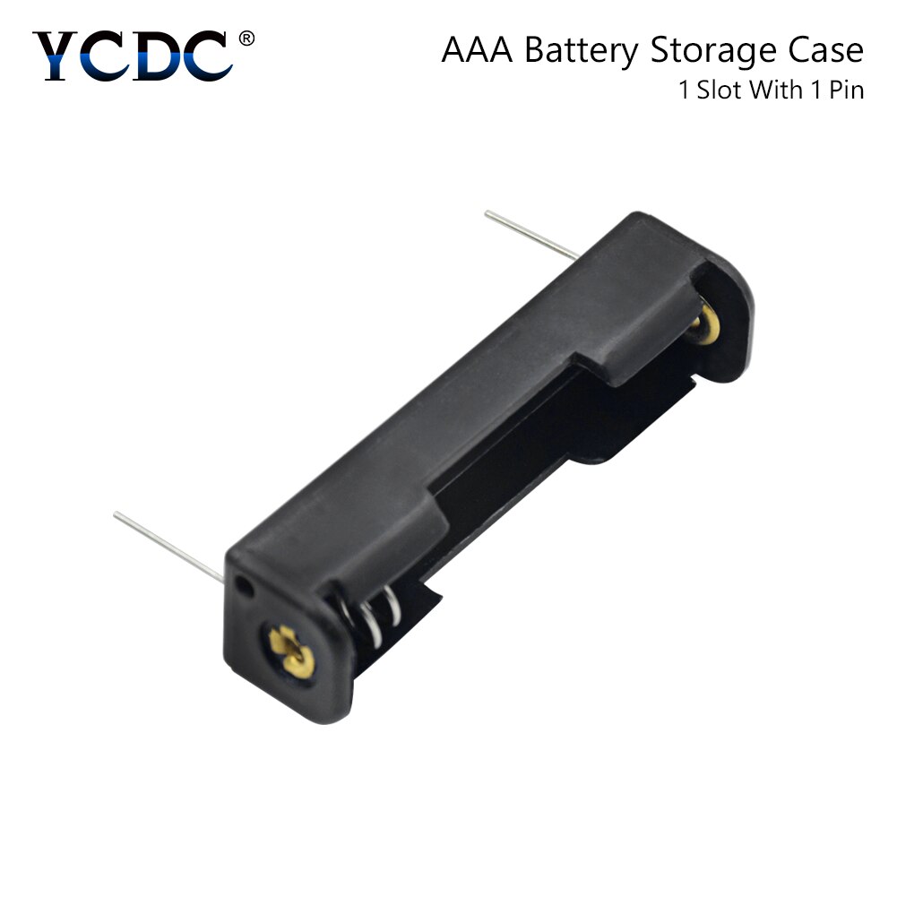 1 Slot Plastic Batterij Case Draagbare Opbergdoos Voor Aaa Aa Batterij Met Pin Multi Doeleinden Diy Aaa Batterij Houder abs Container: AAA
