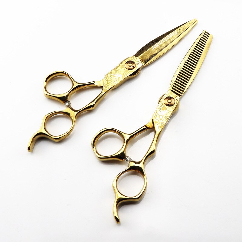 6,0 zoll Japanischen Haar Schere CDM Damaskus Friseur Schere Ausdünnung Schere Friseur Rasierer Haarschnitt Haar Schneiden Scher: einstellen