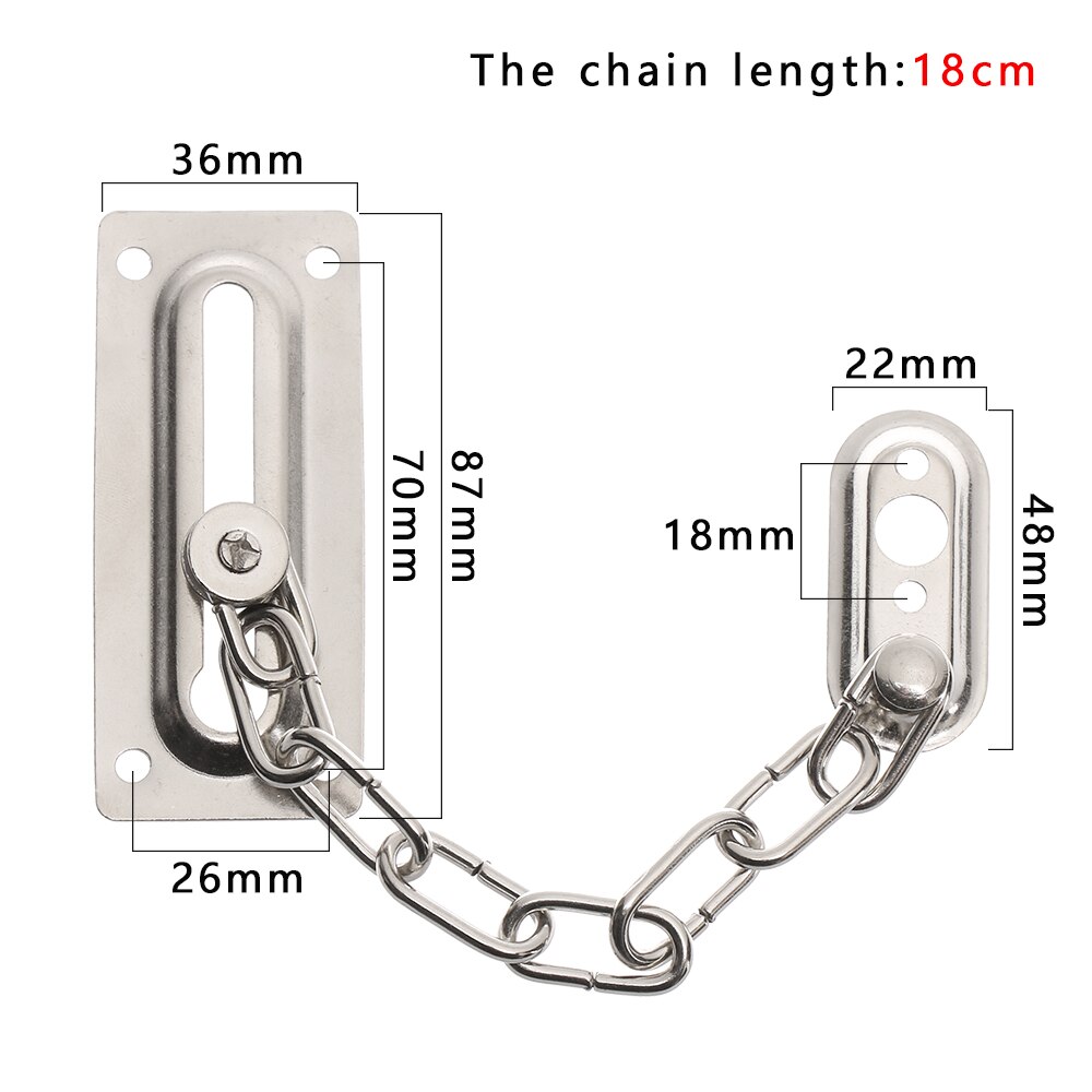 Nowy przyjazd zabezpieczenia łańcuch zabezpieczający śrubin zamki frontowe drzwi osłonka zabezpieczająca śruba przesuwna ogranicznik bezpieczeństwa zabezpieczenie przed kradzieżą