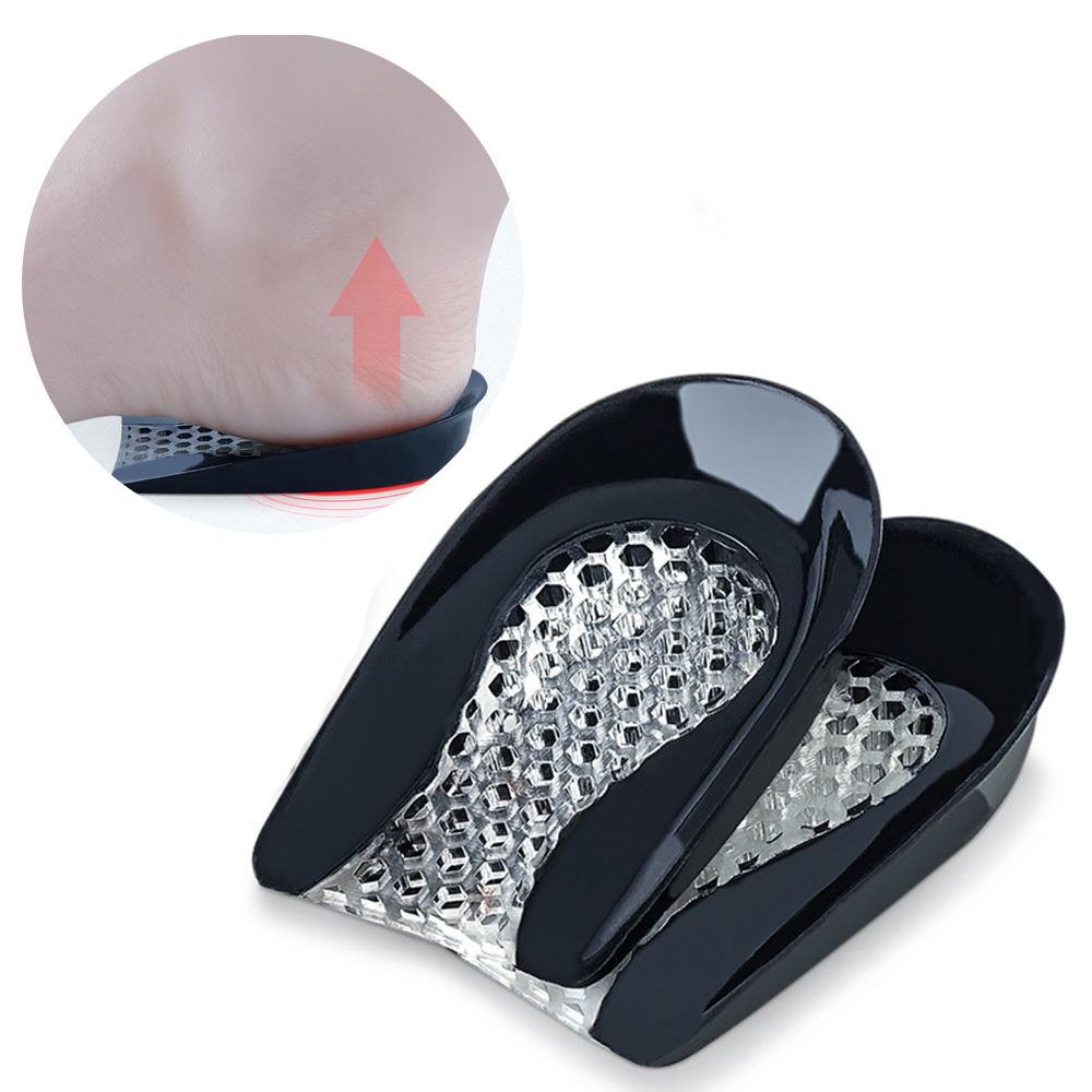 Silikongel-Fersen polster zur Stoß dämpfung Planta rfasziitis Schmerz linderung Fußpflege einsatz Einlegesohle Höer erhöHenne Tasse-Kissen polster