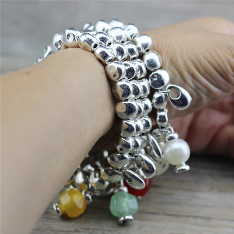 Anslow sieraden verstelbare kralen water hart bijoux bedels armband voor vrouwen meisjes hars snoep laag 0814lb