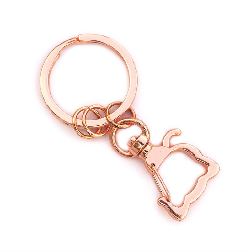 5 pcs Sleutelhangers Sieraden Maken DIY Accessoires Onderdelen Bag Charms Auto Sleutelhanger Sleutel-keten Trinket: 2RGD