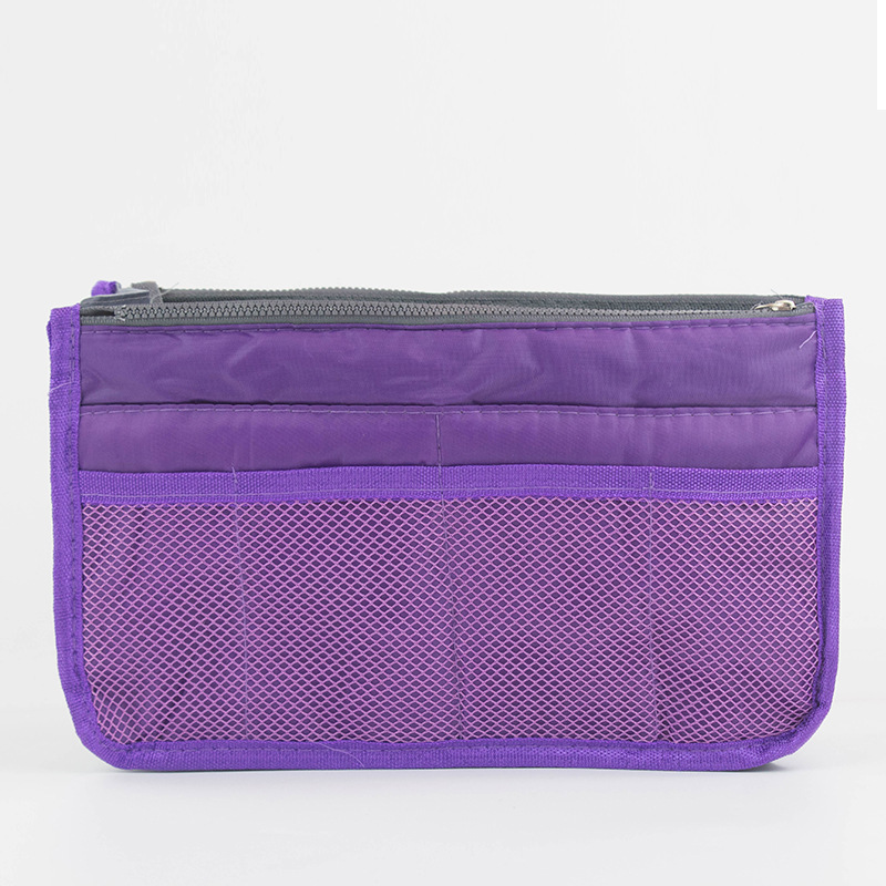 Bolsa organizadora de nailon para mujer, bolso organizador de viaje con forro grande, bolsa de cosméticos para maquillaje, bolso de mano barato para mujer: Verde militar