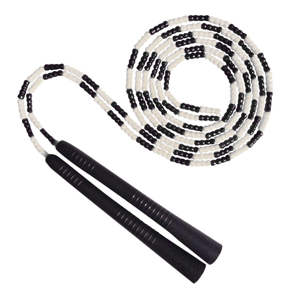 Springtouw Zachte Kralen Wirwar Gesegmenteerde Lengte Verstelbare Springtouw Crossfit Workout Home Gym Fitness Springtouw: J
