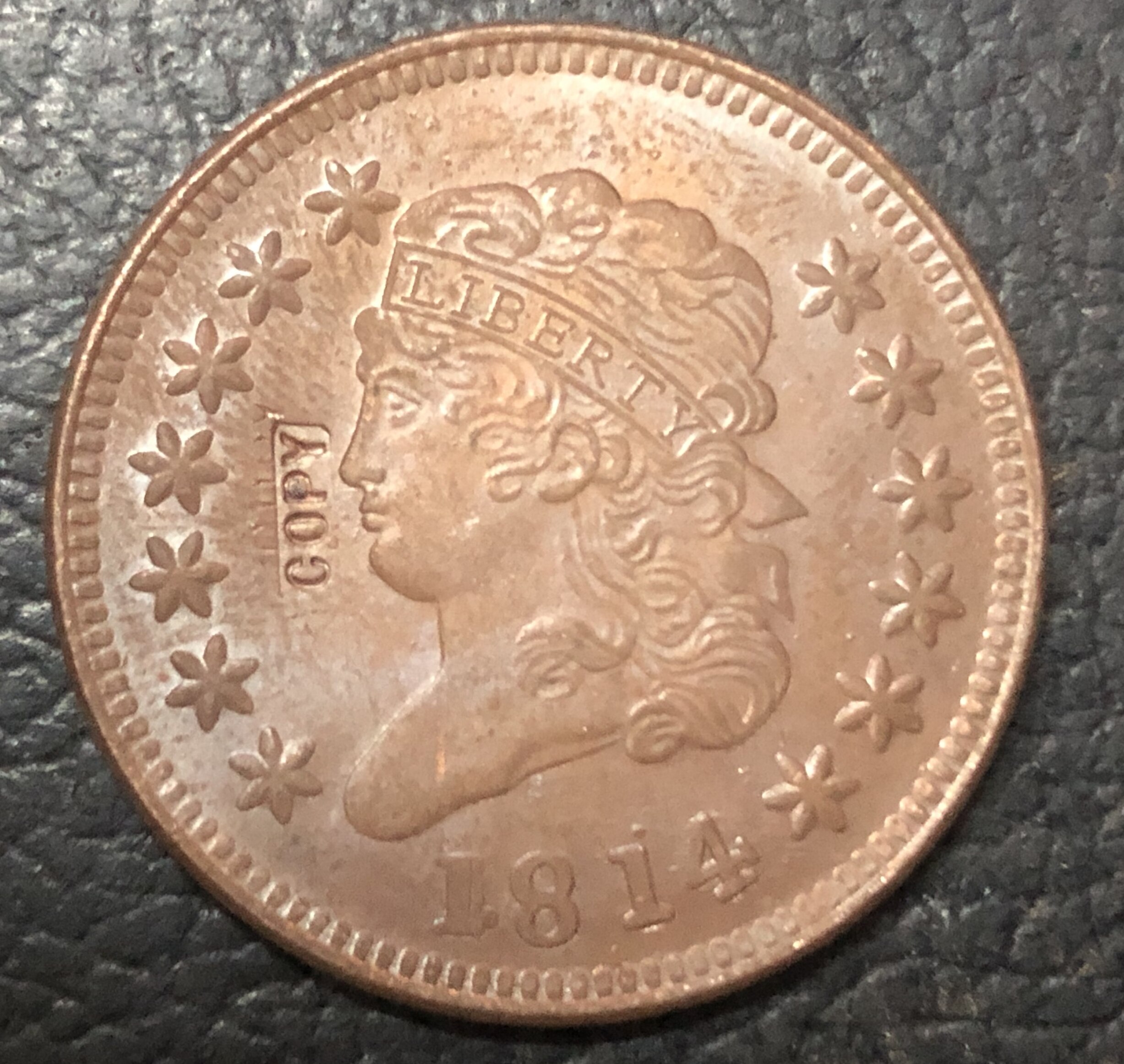 1814 Classic Head Grote Cent Copy