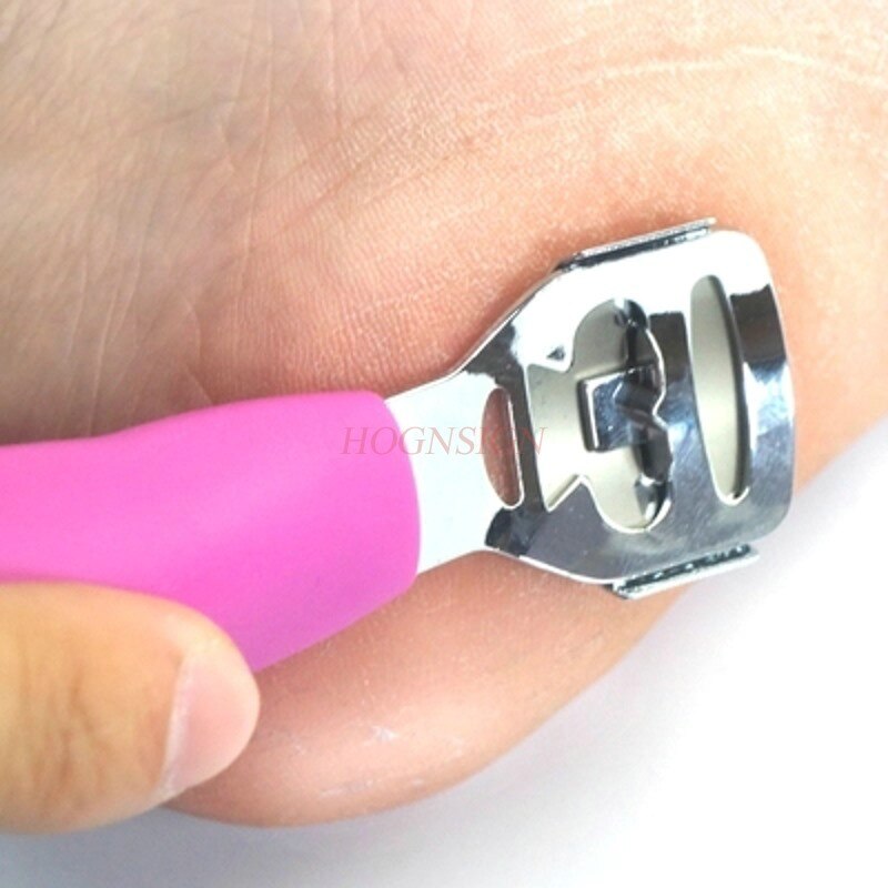 Sæt pedicure pedicure kniv sæt høvl fod kniv slibning fod sten fodplade rustfrit stål til at skrælle huden gammel file kniv
