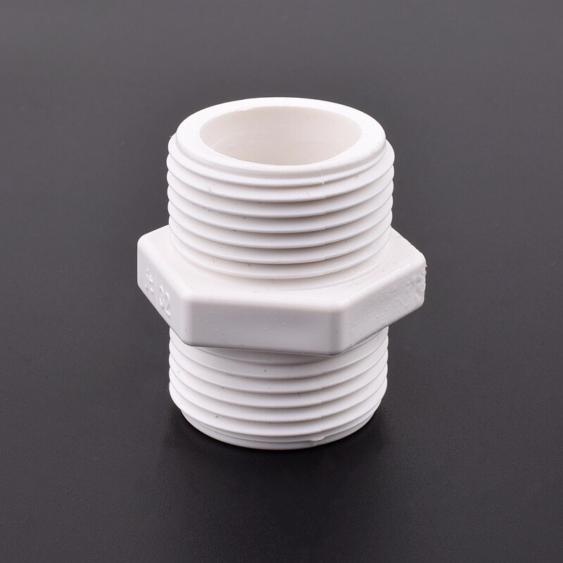 1/2"~2" Male Thread Equal Diameter Joints PVC Pipe Connector Garden Irrigation Fish Tank Aquarium Drainage Intake Joint
