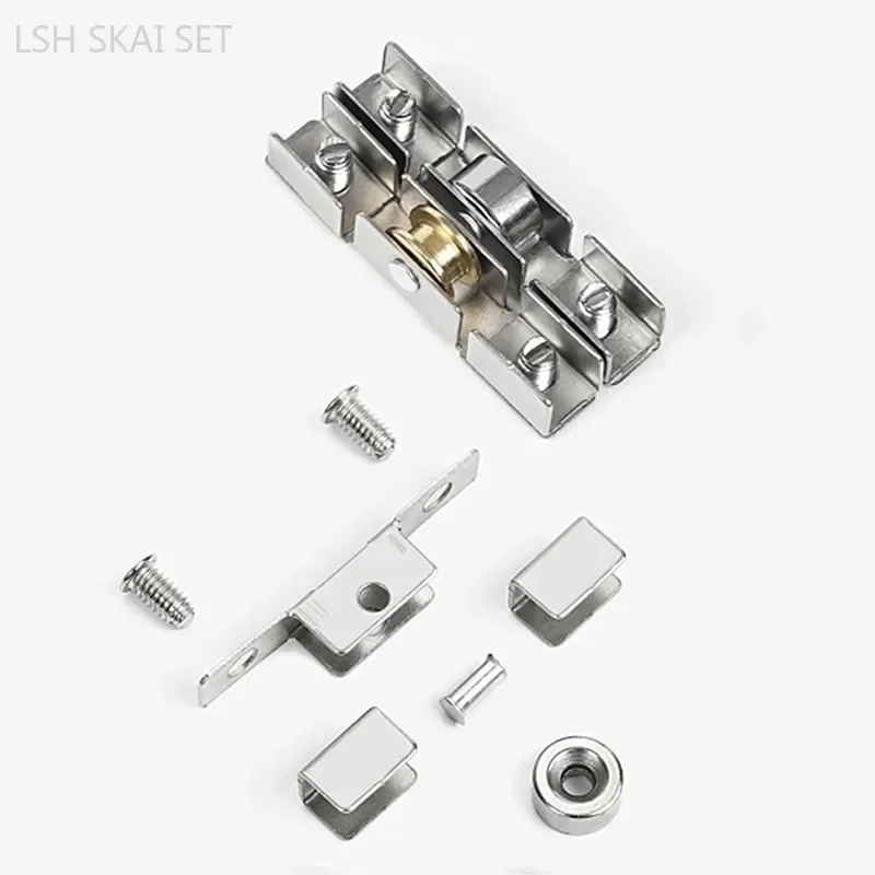 10Pcs Aluminum Alloy Window Pulley Sliding Door Window Wheel Glass Window Track Roller Furniture Hardware Accessories