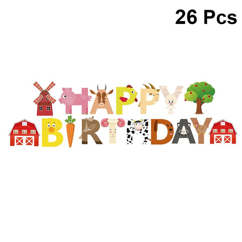 LaVenty Bauernhof Tier Kuchen Topper - Süße Dekoration Für Geburtstag & Babyparty